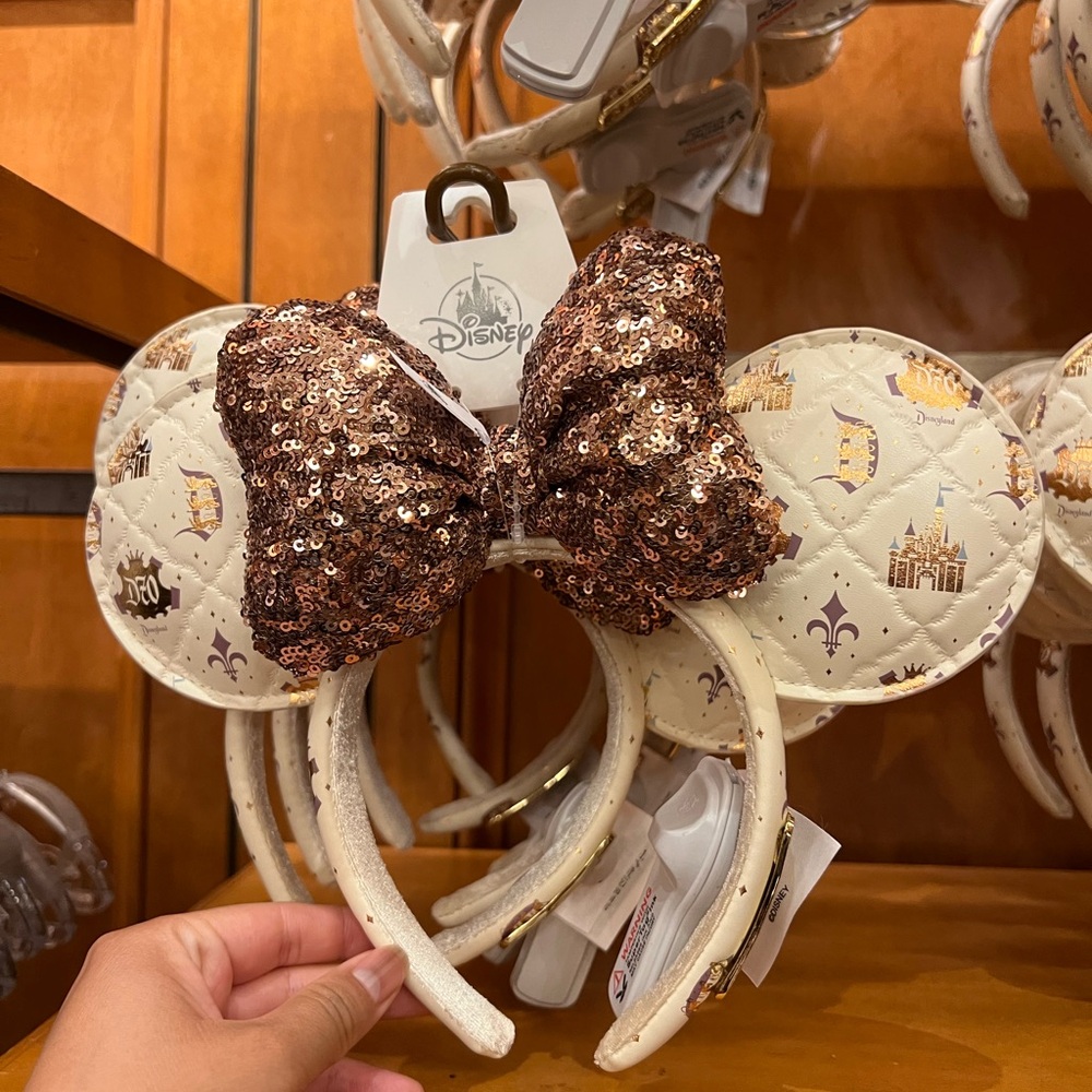 Disney 70th Anniversary Sequin Bow Minnie  Ears Headband, Limited Edition